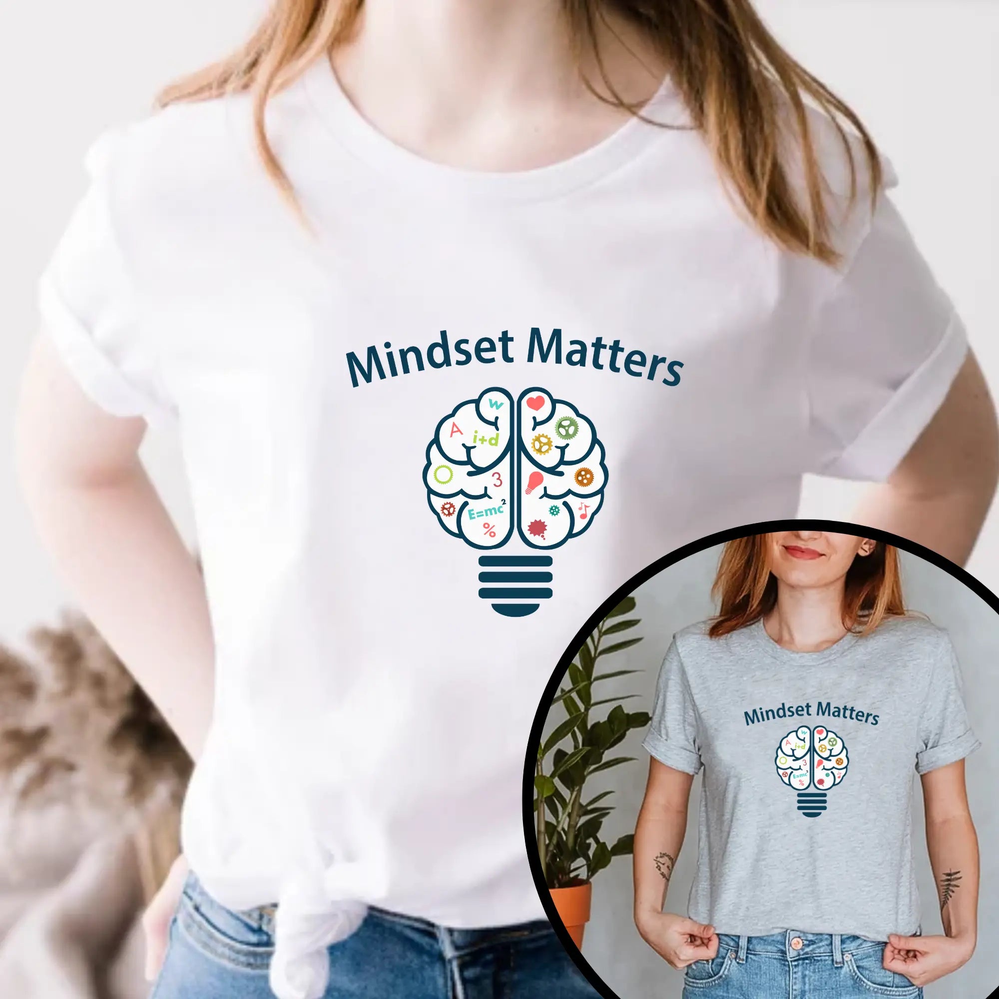 Mindset Matters Motivational Unisex T-Shirt - Teezers